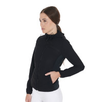 Doudoune femme en mélange technique Equestro Noir Doudoune femme en mélange technique Equestro Noir