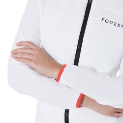 Doudoune femme en mélange technique Equestro Blanc