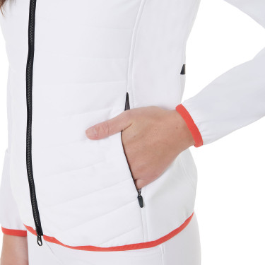 Doudoune femme en mélange technique Equestro Blanc