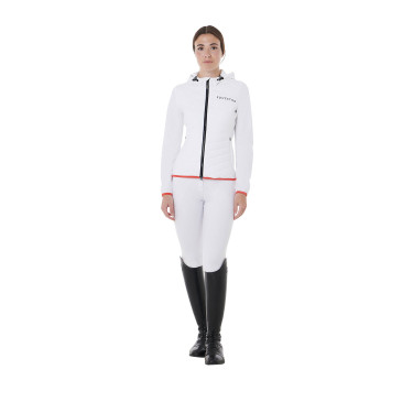Doudoune femme en mélange technique Equestro Blanc