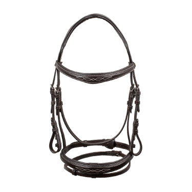 Zacht leren filet genaaid Equestro Donkerbruin Zacht leren filet genaaid Equestro Donkerbruin