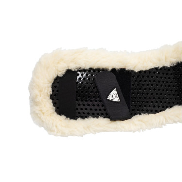 Fourreau de sangle classique en gel et fausse peau de mouton Acavallo Naturel Marron