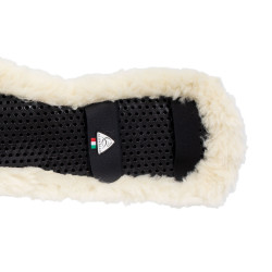 Fourreau de sangle classique en gel et fausse peau de mouton Acavallo Naturel Marron