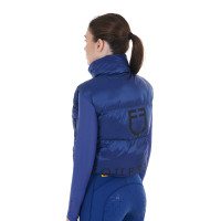 Kort damesvest met ritssluiting Equestro Sodalietblauw Kort damesvest met ritssluiting Equestro Sodalietblauw