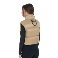 Gilet court zippé femme Equestro Bleu sodalite