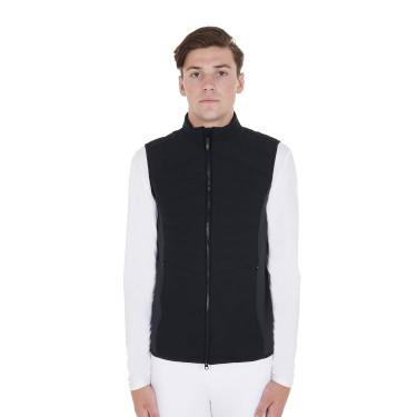 Slim fit Equestro herenbodywarmer van technische stof
