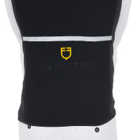 Slim fit Equestro herenbodywarmer van technische stof Antiek wit Beige Slim fit Equestro herenbodywarmer van technische stof Antiek wit Beige