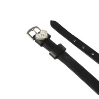 Lanières pour éperons en cuir avec décorations en strass Equestro Couronne Lanières pour éperons en cuir avec décorations en strass Equestro Couronne