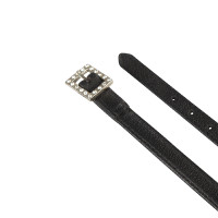 Lanières pour éperons en cuir avec décorations en strass Equestro Couronne