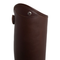 Mini chaps en cuir lisse Masaccio Franceschini Marron foncé Mini chaps en cuir lisse Masaccio Franceschini Marron foncé