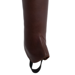 Mini chaps en cuir lisse Masaccio Franceschini Marron foncé Mini chaps en cuir lisse Masaccio Franceschini Marron foncé