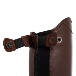 Mini chaps en cuir lisse Masaccio Franceschini Marron foncé Mini chaps en cuir lisse Masaccio Franceschini Marron foncé