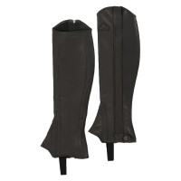 Mini chaps GP stretch leer Acavallo Zwart
