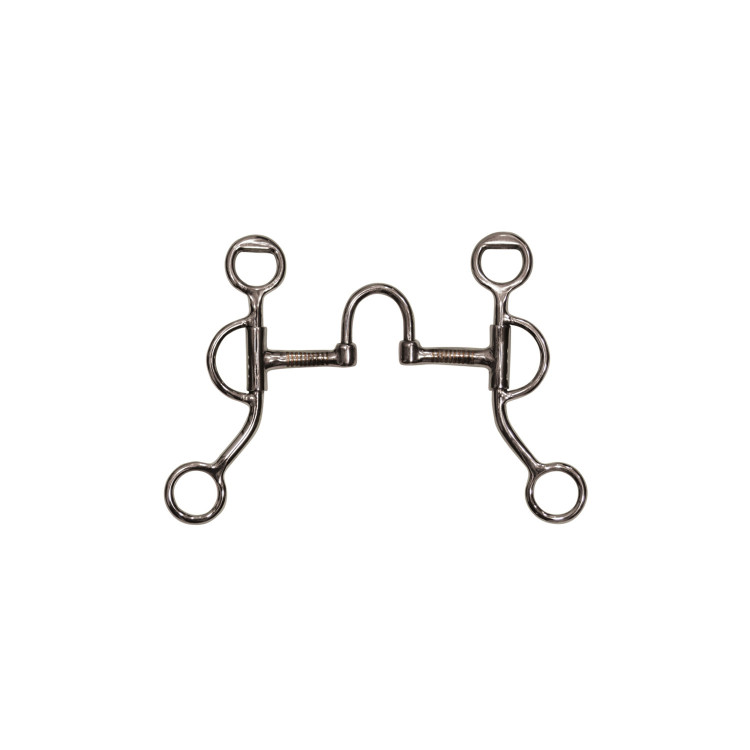Mors de correction en acier inoxydable avec joues courtes Pool's Mors de correction en acier inoxydable avec joues courtes Pool's