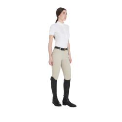 Pantalon d'équitation femme Aria full grip défectueux Equestro Dollar de sable Beige Pantalon d'équitation femme Aria full grip défectueux Equestro Dollar de sable Beige
