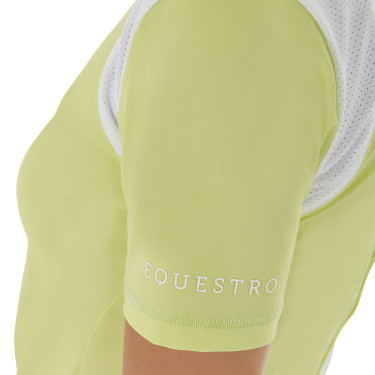 Dames trainingspolo slim fit met inzetstukken van mesh Equestro Dames trainingspolo slim fit met inzetstukken van mesh Equestro