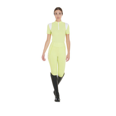 Dames trainingspolo slim fit met inzetstukken van mesh Equestro Dames trainingspolo slim fit met inzetstukken van mesh Equestro