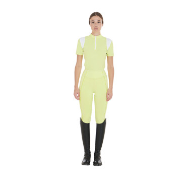 Dames trainingspolo slim fit met inzetstukken van mesh Equestro Dames trainingspolo slim fit met inzetstukken van mesh Equestro
