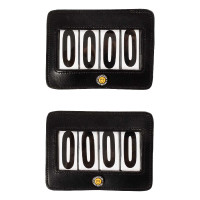 Porte-numéro de concours à 4 chiffres 12x8 cm Equestro Noir Porte-numéro de concours à 4 chiffres 12x8 cm Equestro Noir