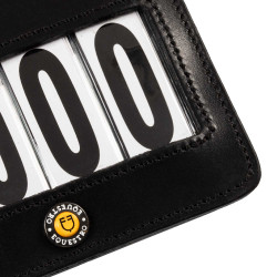 Porte-numéro de concours à 4 chiffres 12x8 cm Equestro Noir Porte-numéro de concours à 4 chiffres 12x8 cm Equestro Noir
