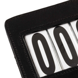Porte-numéro de concours à 4 chiffres 12x8 cm Equestro Noir Porte-numéro de concours à 4 chiffres 12x8 cm Equestro Noir