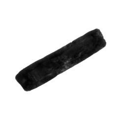 Protection de sangle Classic gel en fausse peau de mouton Acavallo Noir Protection de sangle Classic gel en fausse peau de mouton Acavallo Noir