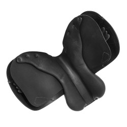 Springzadel Firenze houten boom dubbel leer Acavallo Zwart