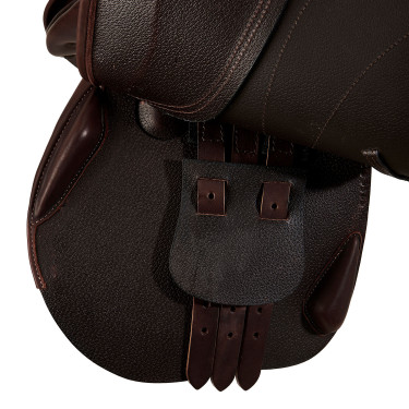 Springzadel Firenze houten boom dubbel leer Acavallo Donkerbruin