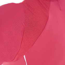 T-shirt technique d'entrainement femme coupe slim Equestro Chèvrefeuille Rose