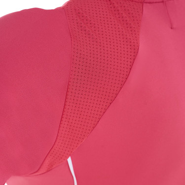 T-shirt technique d'entrainement femme coupe slim Equestro Chèvrefeuille Rose