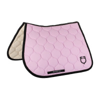 Tapis de saut en tissu technique matelassé Equestro Beige