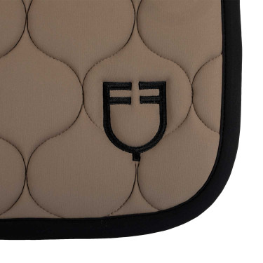 Gevoerde springmat van technisch textiel Equestro Walnoot Bruin