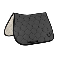 Tapis de saut en tissu technique matelassé Equestro Beige Tapis de saut en tissu technique matelassé Equestro Beige