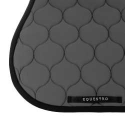Tapis de saut en tissu technique matelassé Equestro Asphalt Gris Tapis de saut en tissu technique matelassé Equestro Asphalt Gris
