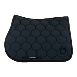 Tapis de saut en tissu technique matelassé Equestro Marine Bleu marine Tapis de saut en tissu technique matelassé Equestro Marine Bleu marine
