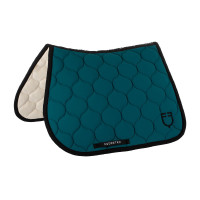 Tapis de saut en tissu technique matelassé Equestro Beige