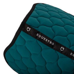 Tapis de saut en tissu technique matelassé Equestro Pétrol Tapis de saut en tissu technique matelassé Equestro Pétrol
