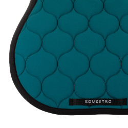 Tapis de saut en tissu technique matelassé Equestro Pétrol Tapis de saut en tissu technique matelassé Equestro Pétrol