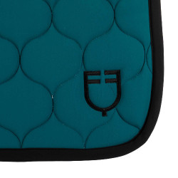 Tapis de saut en tissu technique matelassé Equestro Pétrol Tapis de saut en tissu technique matelassé Equestro Pétrol