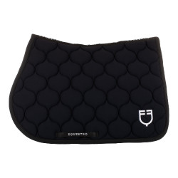Tapis de saut en tissu technique matelassé Equestro Noir Tapis de saut en tissu technique matelassé Equestro Noir