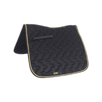 Tapis de selle de dressage Derby Marine / or / marine Bleu marine
