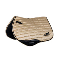 Tapis de selle de saut en satin Supreme Beige