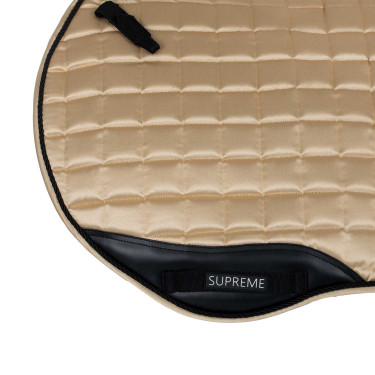 Tapis de selle de saut en satin Supreme Beige
