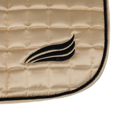 Tapis de selle de saut en satin Supreme Beige