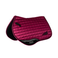 Tapis de selle de saut en satin Supreme Bordeaux