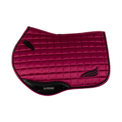 Tapis de selle de saut en satin Supreme Bordeaux