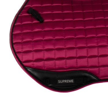 Tapis de selle de saut en satin Supreme Bordeaux