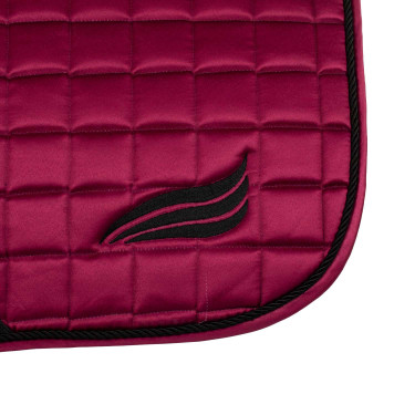 Tapis de selle de saut en satin Supreme Bordeaux