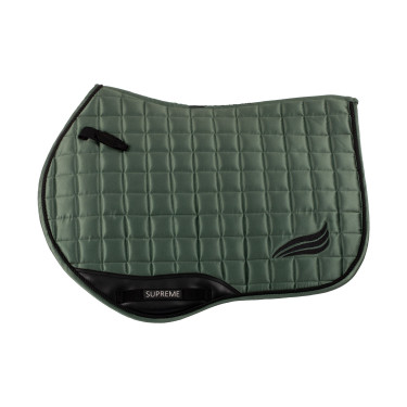 Tapis de selle de saut en satin Supreme Vert chasseur