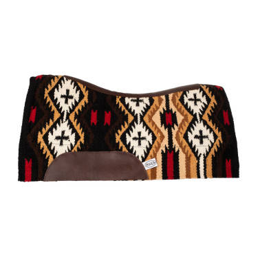 Zadeldek van Nieuw-Zeelandse wolvilt 34x36 cm Pool's Bruin / beige